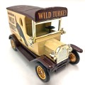 Lledo Ford Model T Wild Turkey Whiskey delivery van model car in box