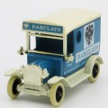 Lledo Ford Model T Barclays Bank delivery van model car in box