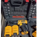 ZZL 24V Cordless Brushless Drill + 2 Batteries + Charger + Accessories