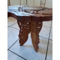 Vintage coffee tables with ivory
