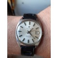 vintage men's cyma 36000 chronometer automatic watch