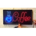 Brand new LED coffee sign