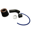 Racing Universal Air Intake Pipe Super Power-Flow Pipe Hose with Cone Filter Kit - Black - 0114A