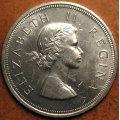 SA Union: 1958 Queen Elizabeth II Silver 5 Shillings * HIGH GRADE *