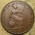 Great Britain : 1857 Queen Victoria Young-Head Copper Penny