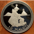 Lesotho: 1976 Proof Silver 10 Maloti in Case