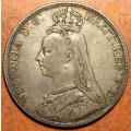 Great Britain: 1892 Queen Victoria Jubilee-Head Silver Crown