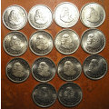14 x Silver 10 Cents: 1961x1; 1962x2, 1963x9, 1964x2 * HIGH GRADE *