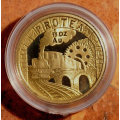 1995 1/10 oz Gold Proof Protea Railway in Case with Certificate