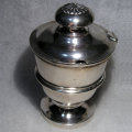 Antique Georgian Sterling Silver Jam Pot: London Hallmarks for 1790-91: 267 gm