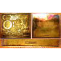 Treasures from the Royal Collection:Gilded Sterling Silver Stamp Replicas in Case with CoA - 442 gm