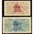 RSA: One Rand and Two Rand Banknotes G Rissik