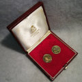 1979 National Philatelic Exhibition "DISA 79" Cased Pair of Silver Medals
