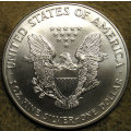 United States: 1999  Silver Eagle Dollar - 1 oz Fine Silver - 2 of 2