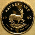 1980 Gold Full 1 oz Krugerrand in SAM Case * PROOF *