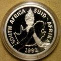 1992 Silver Proof 2 Rand in SAM Case - Barcelona Olympics