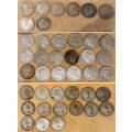 Forty One (x41) Silver Tickey Coins