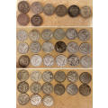 Forty One (x41) Silver Tickey Coins