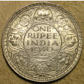 British India: 1940 King George VI Silver Rupee * HIGH GRADE *