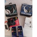 LOT OF EARBUDS, HEADPHONES AND MORE