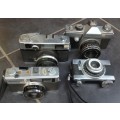 Vintage SLR/35mm cameras - DISPLAY ONLY (x6) (MECol8)