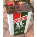 5 Litre Castrol XL SAE 40 super motor oil can