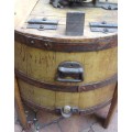 Museum piece - hand propelled wooden washing machine - once in a lifetime item