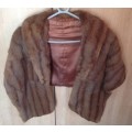 Vintage fur shoulder shawl - size unknown