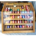 Vintage Coats skein of yarn shop cabinet (2)