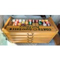 Vintage Coats skein of yarn shop cabinet (2)