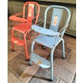 Vintage Afrikander doll chairs (blue and red)