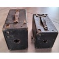Two vintage box cameras