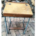 Vintage school desk (light - stands 76cm high)