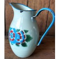 Vintage enamel water jug (1)