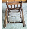 Vintage child/doll wooden riempies chair