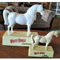 Vintage Whiskey White Horse plastic advertising (big and small)