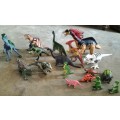 Vintage plastic toy dinosaurs (x 18)