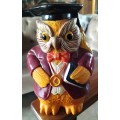 Vintage Owl savings bank / money box / piggy bank