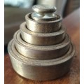 Set of Vintage Brass weights (X5)