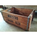 Vintage wooden beer crate (Maestro - Magou)