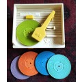 Vintage Fisher Price Record Player (works - all records included)