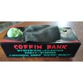 Vintage Coffin Bank - Savings Bank / Piggy Bank / Savings box