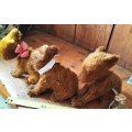 Antique wind-up toy dogs (x3)