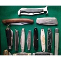 Collection of 21 vintage pocket knives