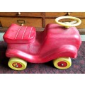 Vintage plastic push scooter