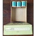 Vintage boxed Cotton thread / Coats Super Sheen (Blue x 3)