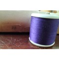 Vintage boxed Cotton thread / Coats Super Sheen (Purple x 5)