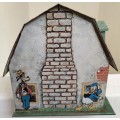 Vintage tin toy house - USA made