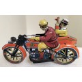 Tin Toy reproduction - Motorcycle rider