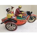 Tin Toy reproduction - Motorcycle rider